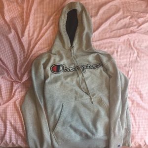 grey champion hoodie